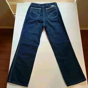 VTG 70s Bill Blass Womens Denim Carpenter Blue Jeans Boot Cut Size 27” Waist